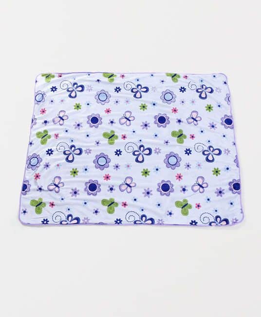 Baby Sherin & Poly Wool Blanket Butterfly Print (Color May Vary)-2936