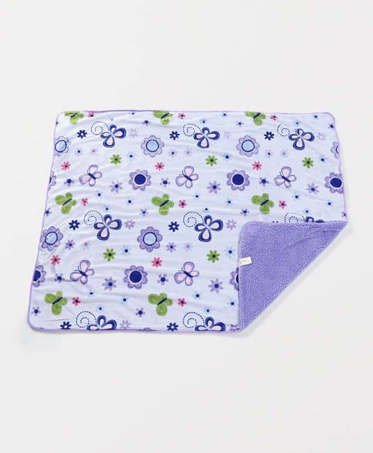 Baby Sherin & Poly Wool Blanket Butterfly Print (Color May Vary)-2937