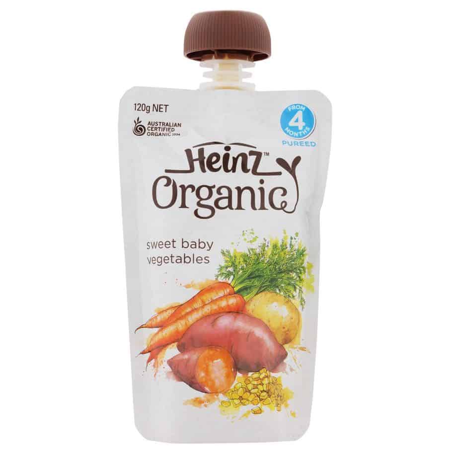 Heinz Organic Baby Food 120g Pouch - Sweet Baby Vegetables-1117