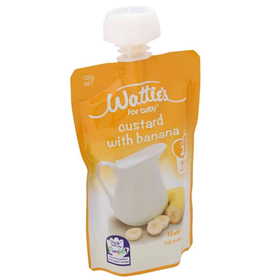 Wattie's Baby Food 120g Pouch (Stage 2) - Banana Custard-0