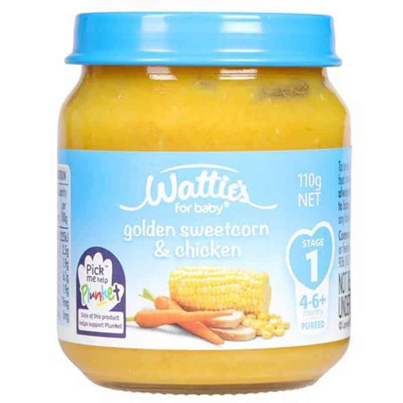 Wattie's Baby Food 110g Jar (Stage 1) - Golden Sweetcorn & Chicken-0