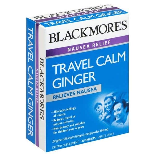 Blackmores Travel Calm Ginger Tab 45-0