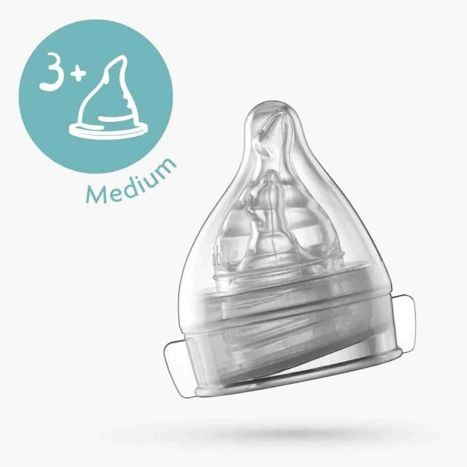 Minbie Medium Flow Teats 3+ months 2pk-759
