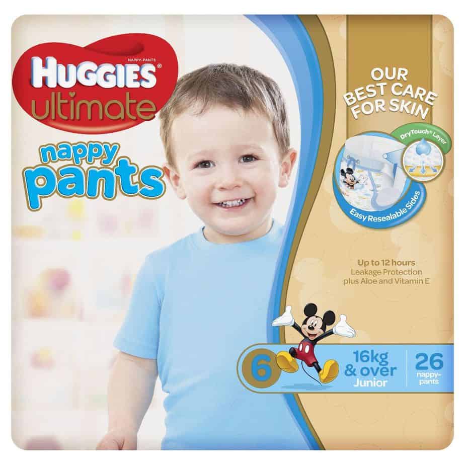 Huggies Ultimate Nappy Pants Junior Boy 16kg+ Bulk 26s-1793