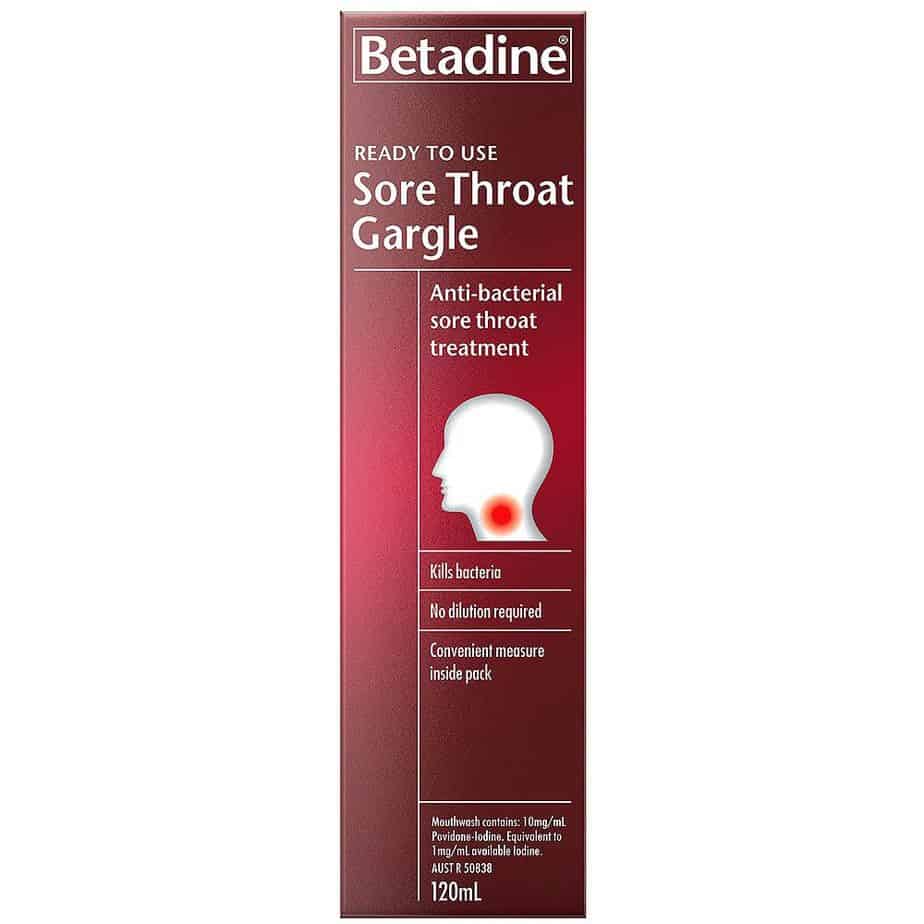 BETADINE SORE THROAT Gargle Ready to Use 120ml-0