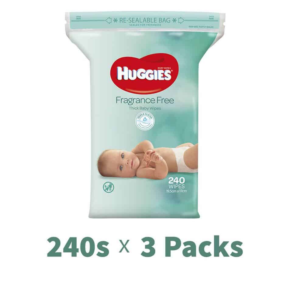 Huggies® Baby Wipes Fragrance Free Jumbo 240s - Shipper-0