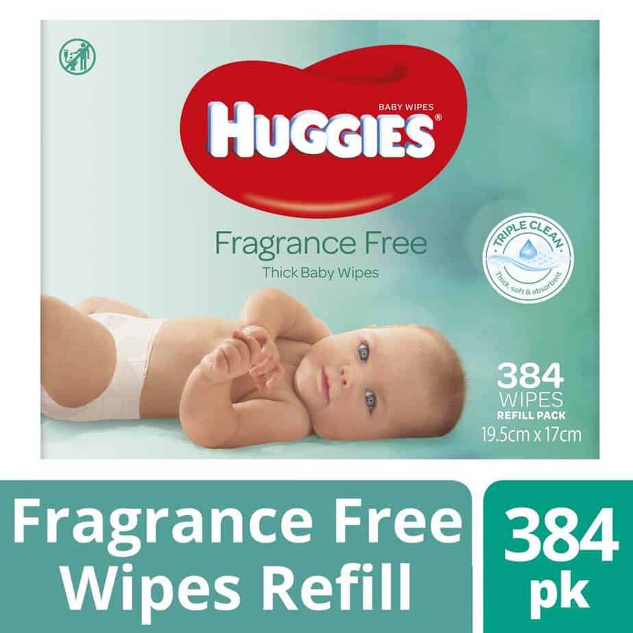 Huggies® Baby Wipes Fragrance Free Mega 384s-0