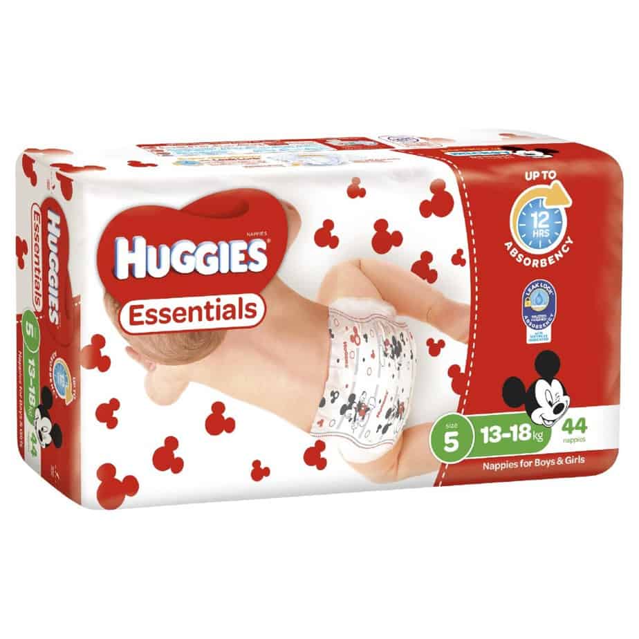 Huggies Essentials Range - Stage 5 Unisex 13-18kg (Walker) 44s-0