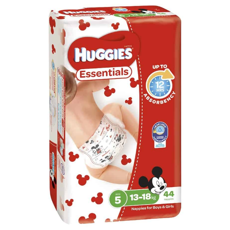 Huggies Essentials Range - Stage 5 Unisex 13-18kg (Walker) 44s-10948