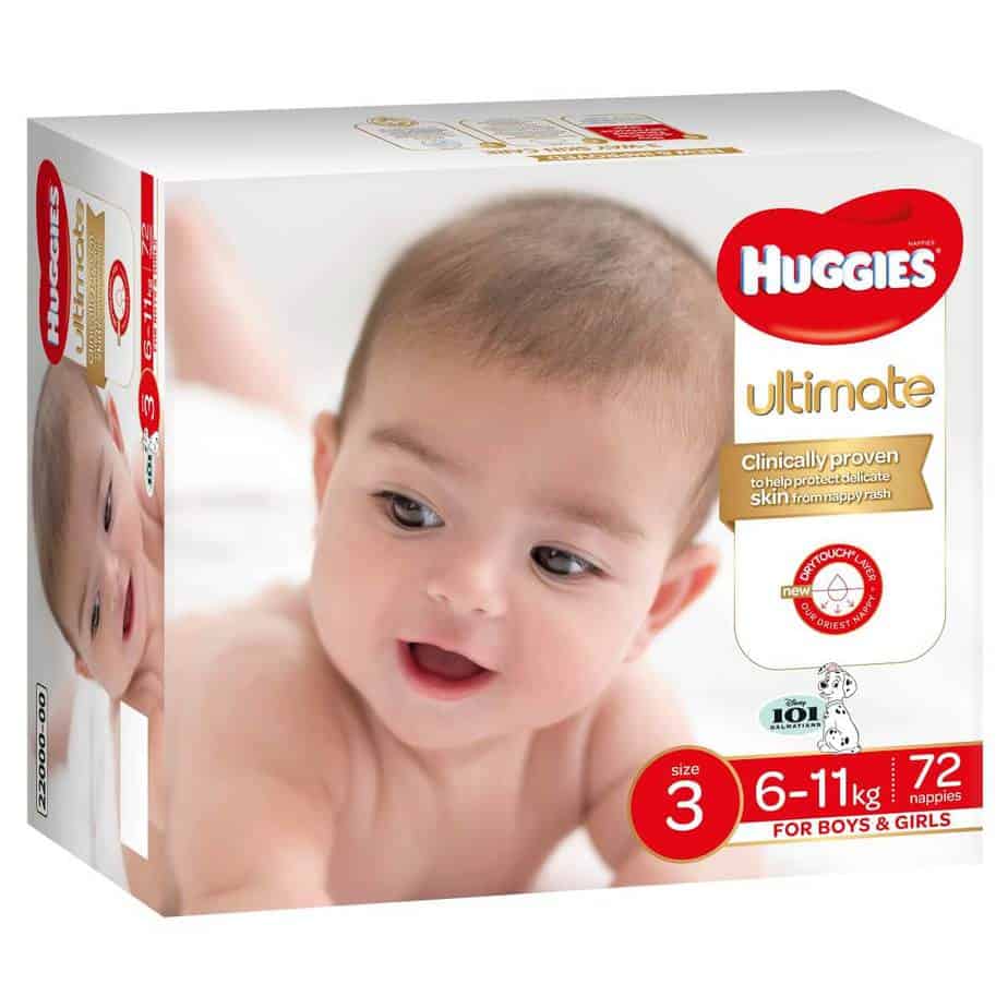 Huggies Ultimate Crawler Nappies - Unisex - Jumbo Box - 72s-7836