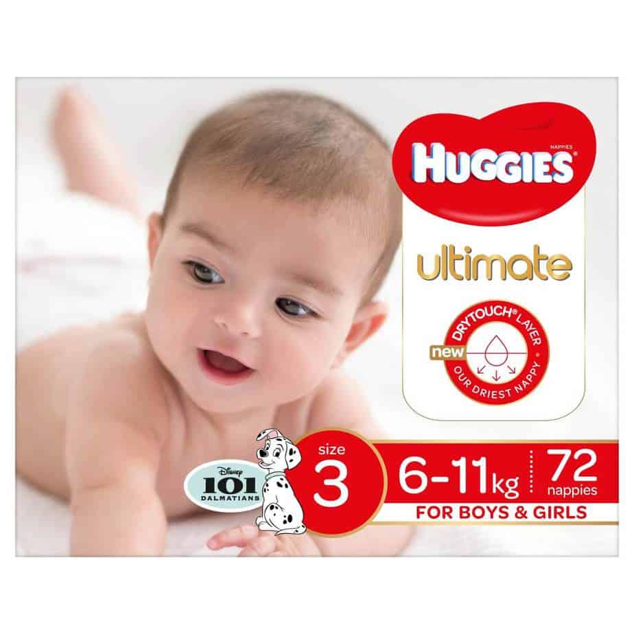 Huggies Ultimate Crawler Nappies - Unisex - Jumbo Box - 72s-7838