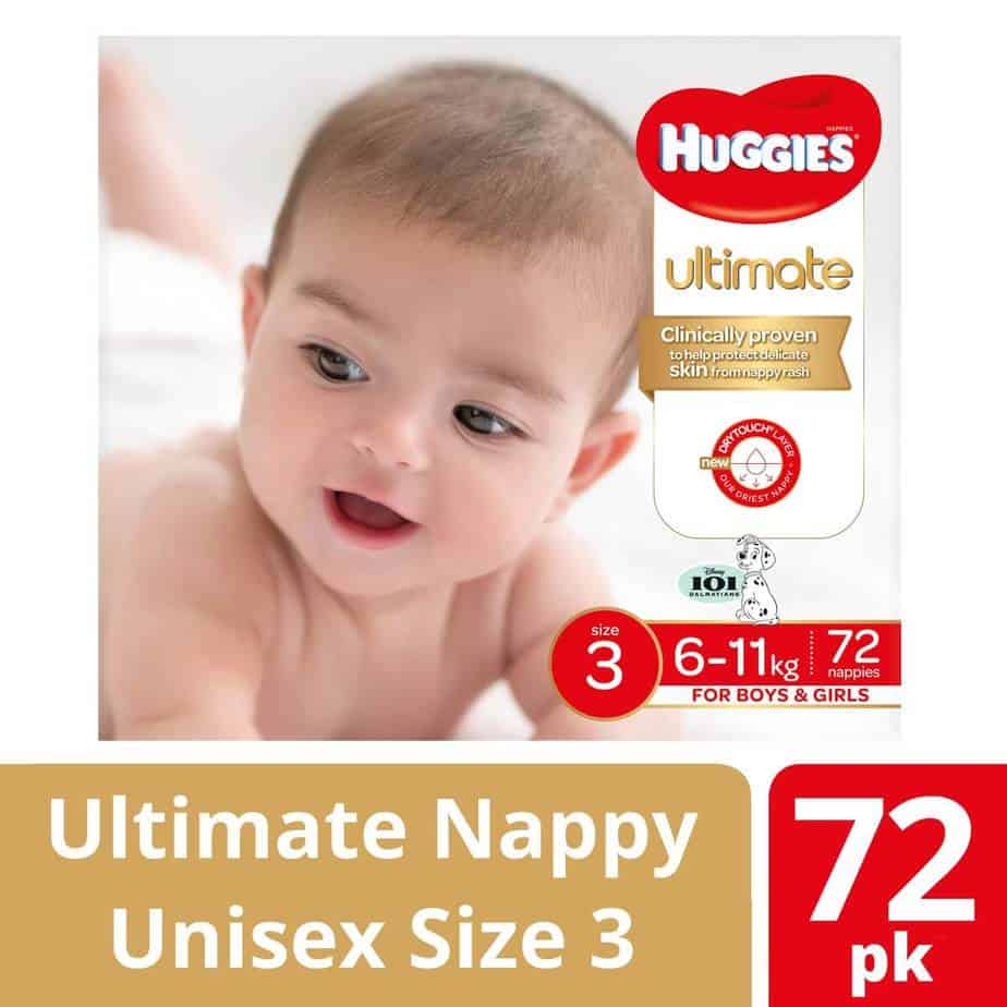 Huggies Ultimate Crawler Nappies - Unisex - Jumbo Box - 72s-7835