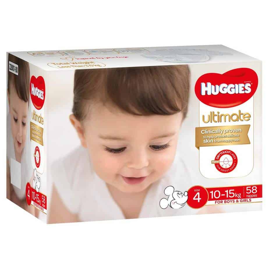 Huggies Ultimate Toddler Nappies - Unisex - Jumbo Box - 58s-7847