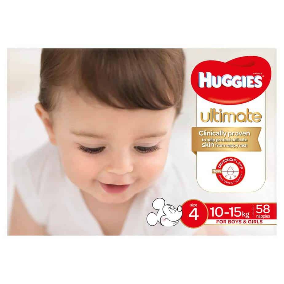 Huggies Ultimate Toddler Nappies - Unisex - Jumbo Box - 58s-7846
