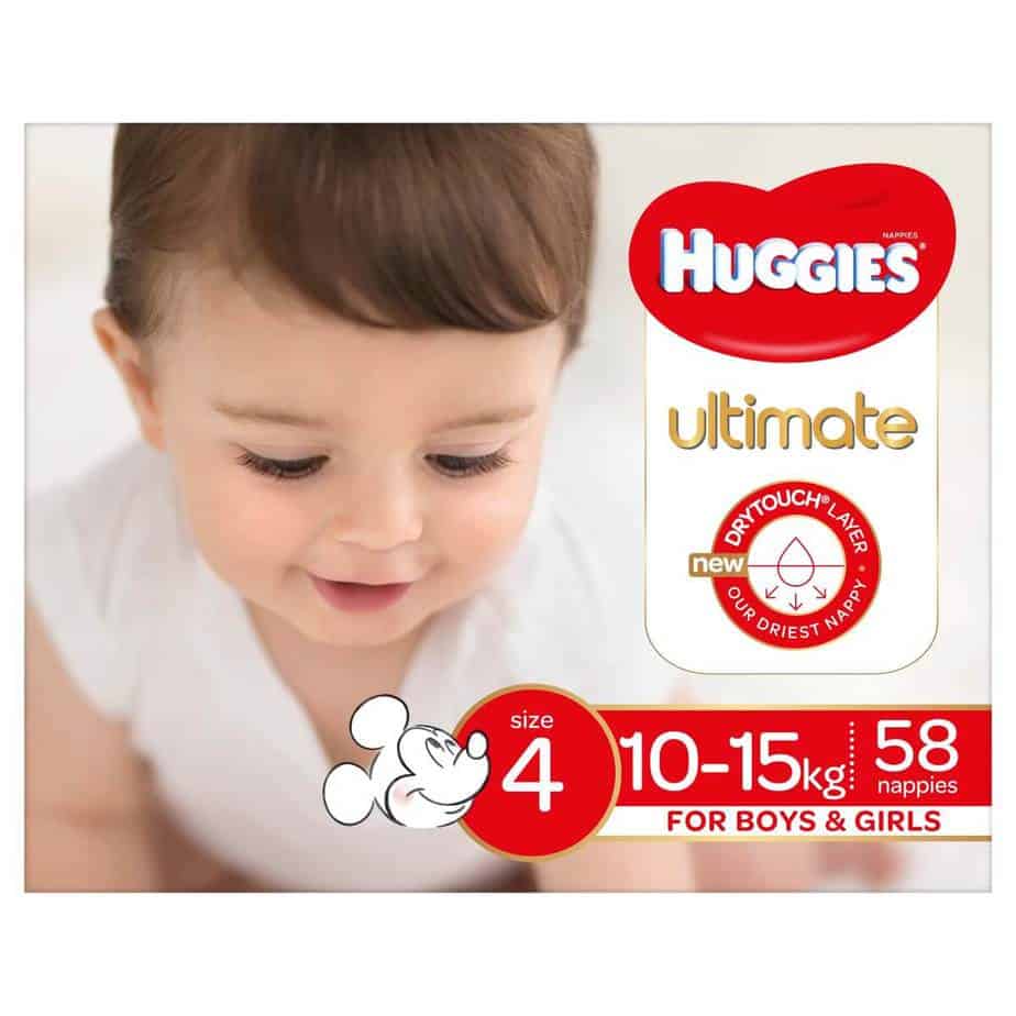 Huggies Ultimate Toddler Nappies - Unisex - Jumbo Box - 58s-7848