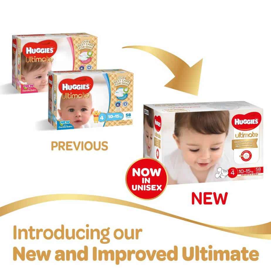 Huggies Ultimate Toddler Nappies - Unisex - Jumbo Box - 58s-7849