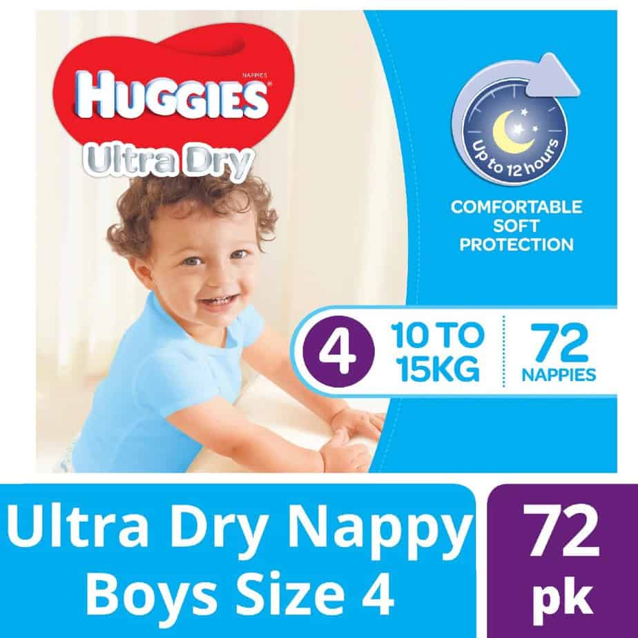 Huggies® Nappies Toddler Boy 10-15kg Jumbo 72s-11101