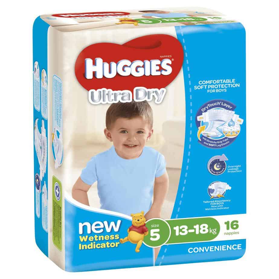 Pixie Box' Huggies® Nappies Walker Boy 13-18kg 64s-10821