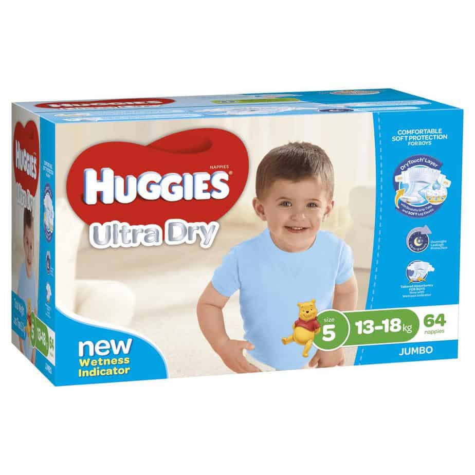 Huggies® Nappies Walker Boy 13-18kg Jumbo 64s-11115