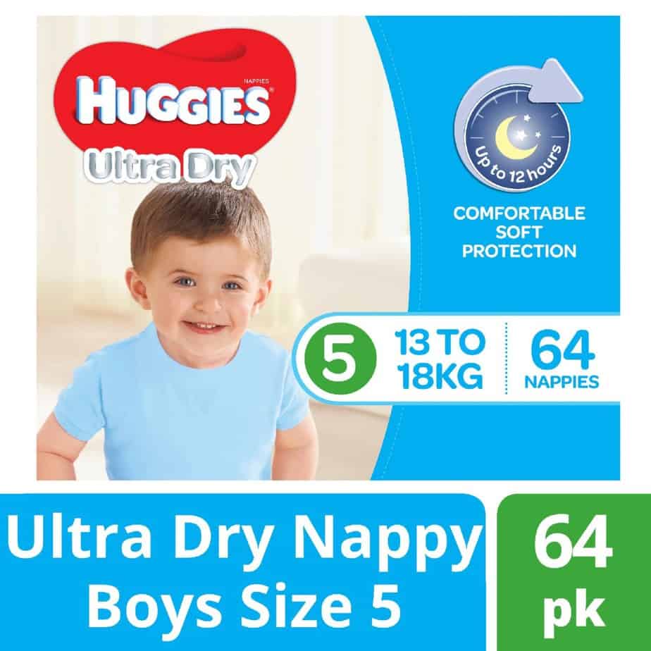 Huggies® Nappies Walker Boy 13-18kg Jumbo 64s-11116