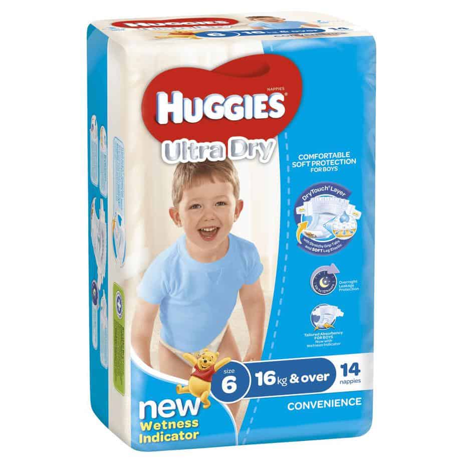 Pixie Box' Huggies® Nappies Junior Boy 16+kg 56s-10813