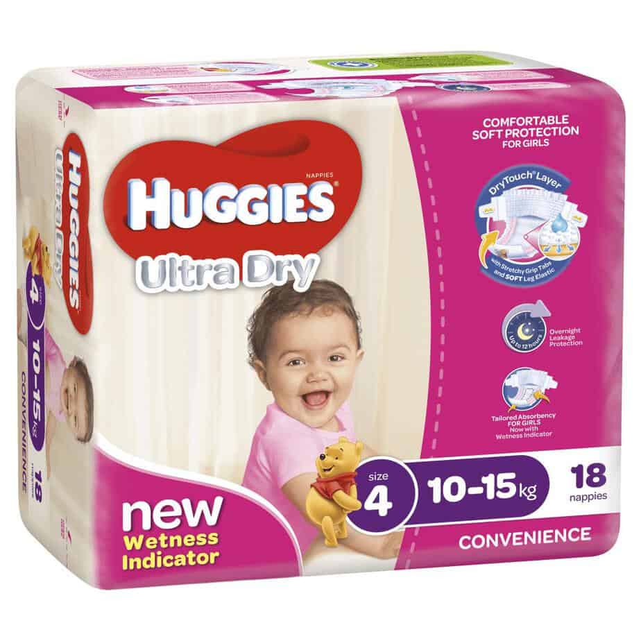 Pixie Box' Huggies® Nappies Toddler Girl 10-15kg 72s-10782