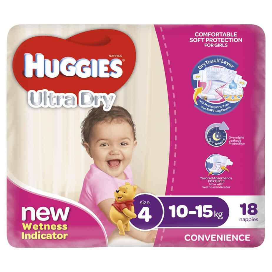 Pixie Box' Huggies® Nappies Toddler Girl 10-15kg 72s-10783