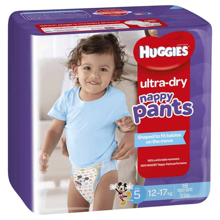 Pixie Box' Huggies Ultra-Dry Nappy Pants Stage 5 Boy 12-17kg (Walker) 72s-11130