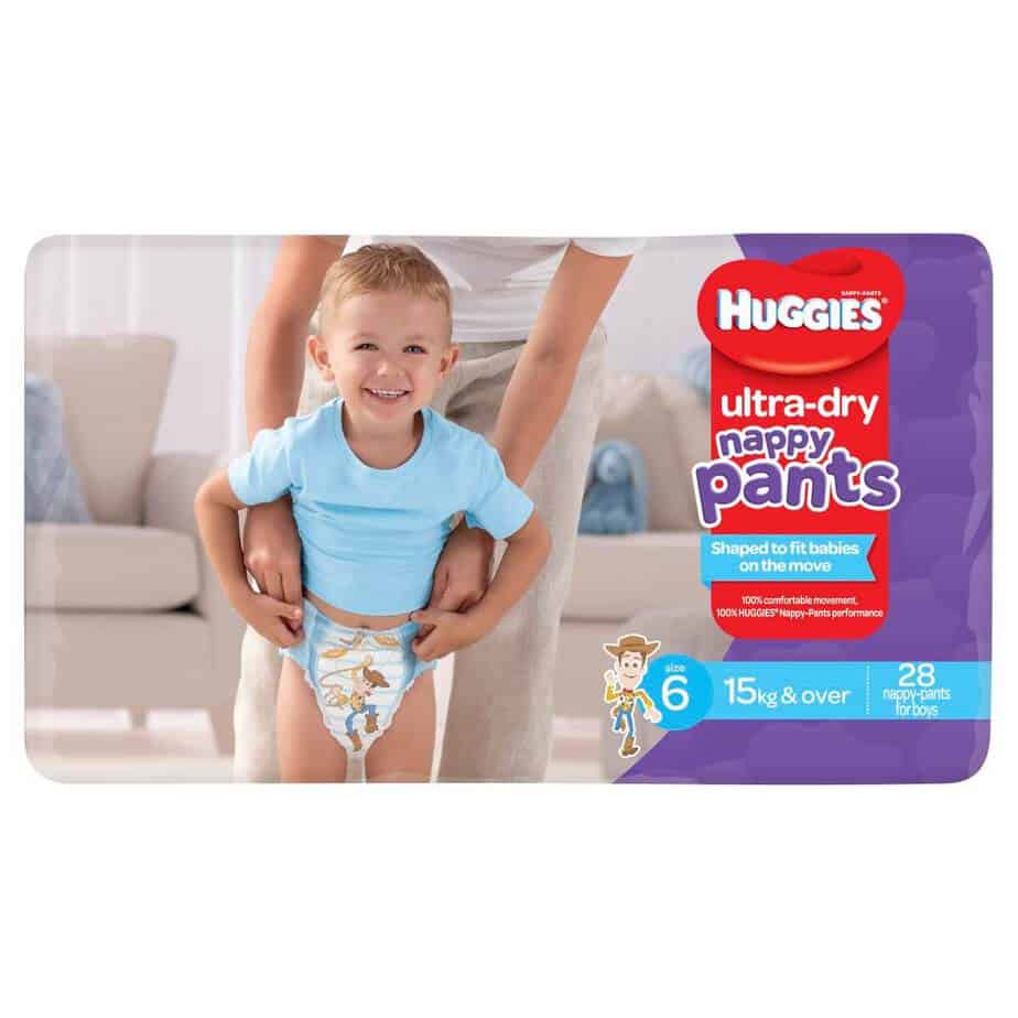 Huggies Ultra Dry Nappy Pants Stage 6 (Junior) Boys 15Kg+ - 28s Nappy Pants-0
