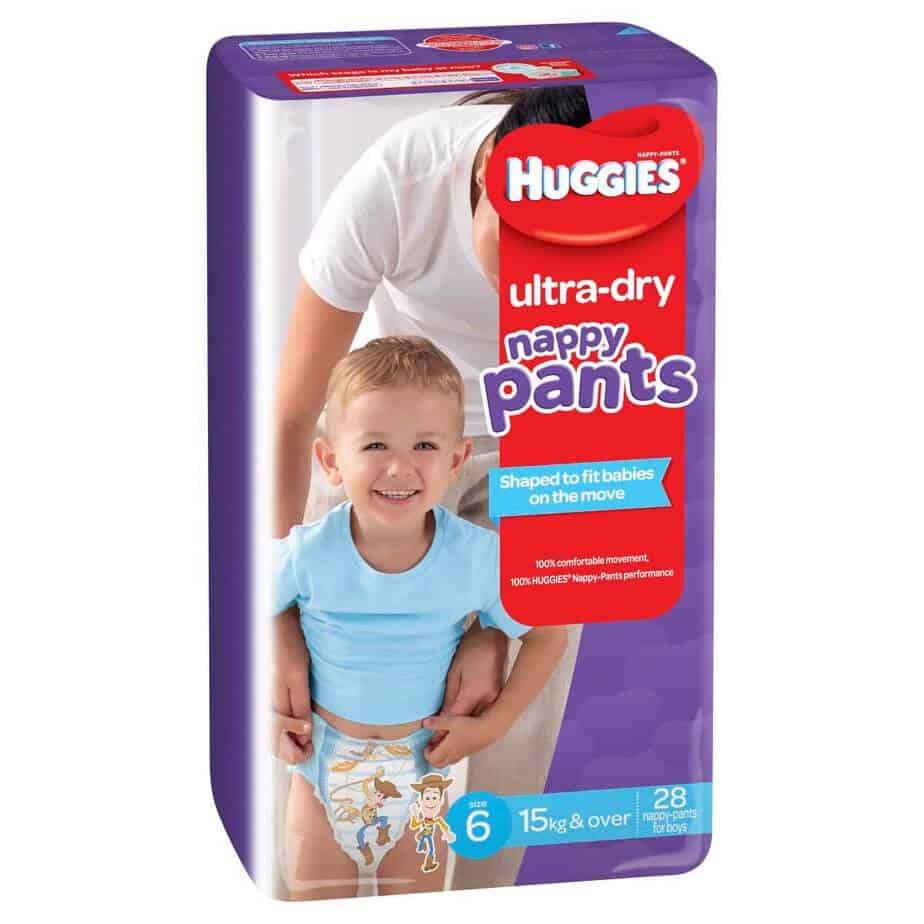 Huggies Ultra Dry Nappy Pants Stage 6 (Junior) Boys 15Kg+ - 28s Nappy Pants-8582