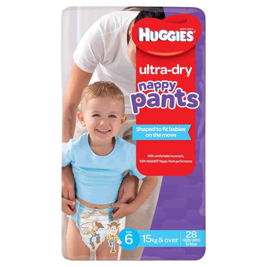 'Monster' Huggies Ultra Dry Nappy Pants Stage 6 (Junior) Boys 15Kg+ - 112s Nappy Pants-7807