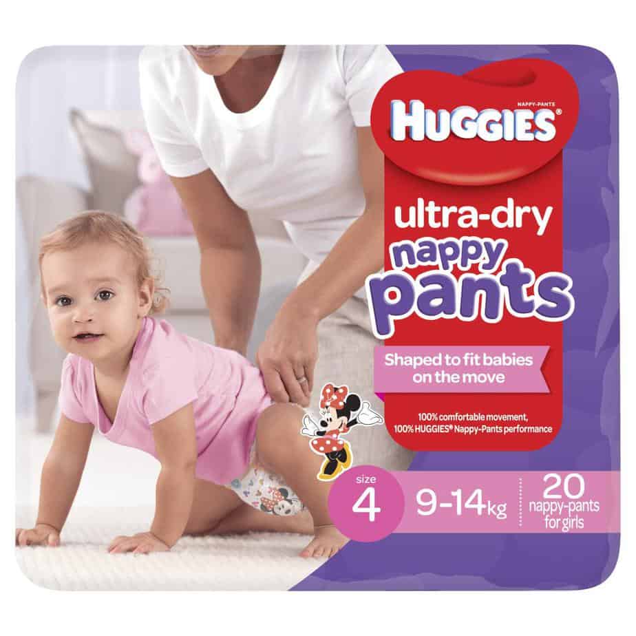 Pixie Box' Huggies Ultra-Dry Nappy Pants Stage 4 Girl 9-14kg (Toddler) 80s-10779