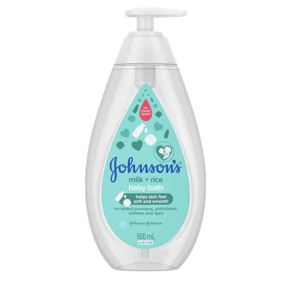JOHNSON'S Baby Milk + Rice Bath 500mL-0