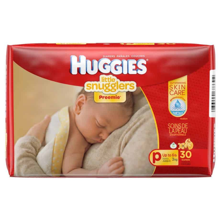 Huggies Nappies Little Snugglers Preemies (up to 3kg) 30s-0