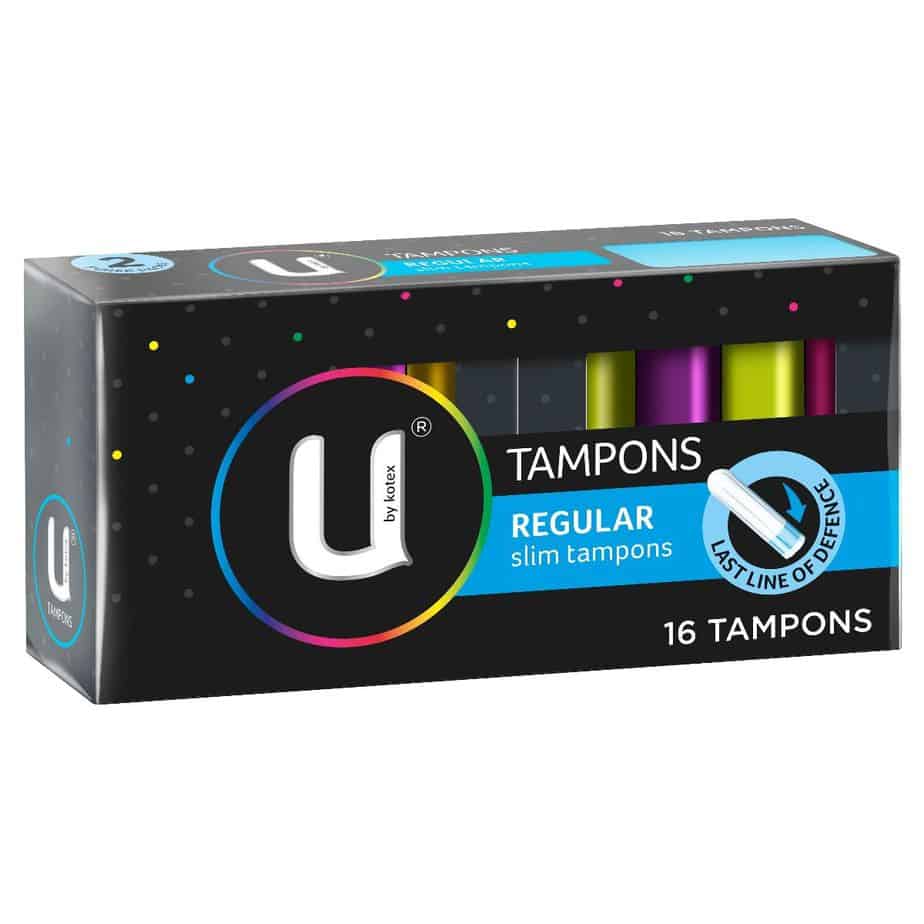 U By Kotex Slim Tampons Regular 16pk-0