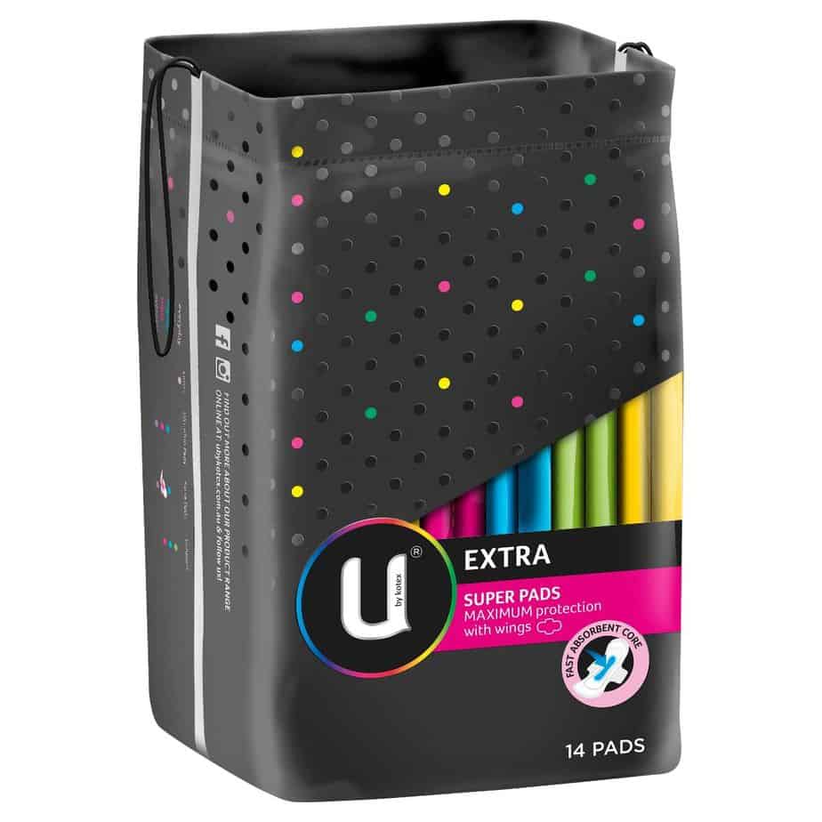 U By Kotex Extra Pads Super Winged 14pk-0