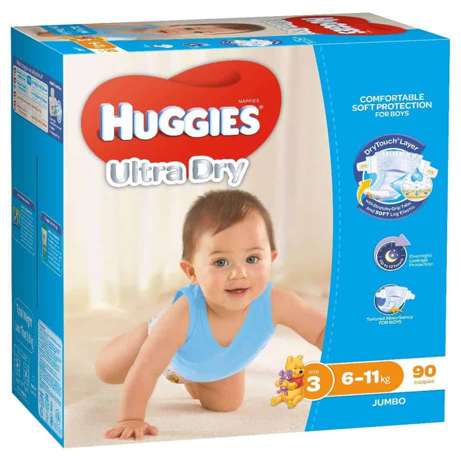 Huggies® Nappies Crawler Boy 6-11kg Jumbo 90s-11094