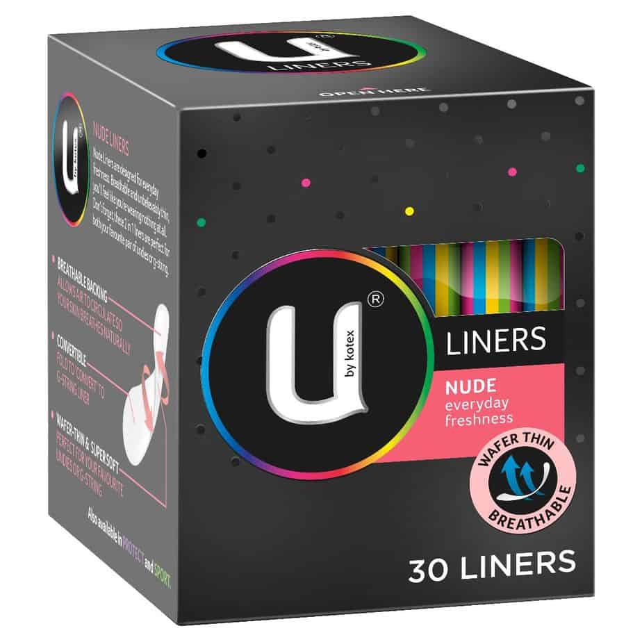 U By Kotex Nude Liners Everyday Freshness 30pk-0