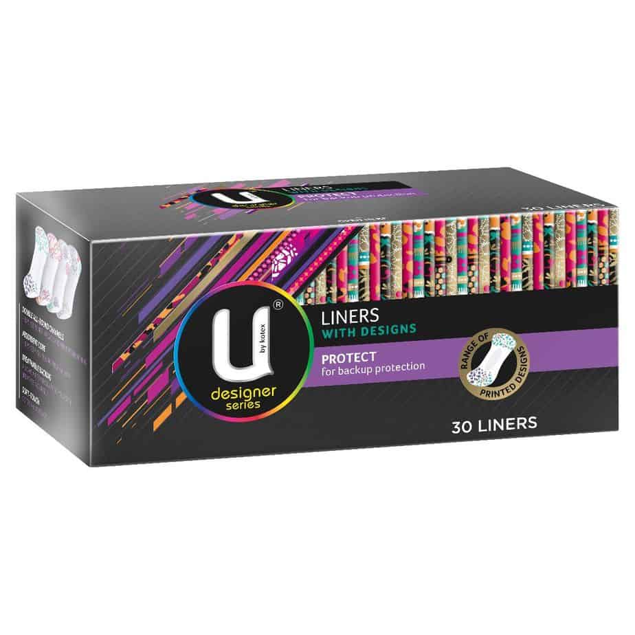 U By Kotex Designer Liners Back up Protection 30pk-0