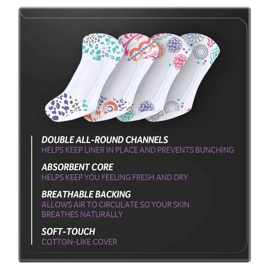U By Kotex Designer Liners Back up Protection 30pk-2078