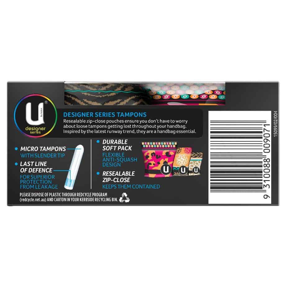 U By Kotex Designer Tampons Regular 16s-2021