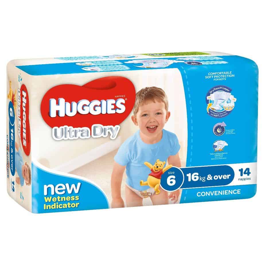 Huggies Nappies Junior Boy 16kg+ 14s-0