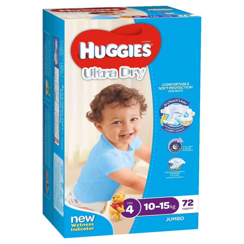 Huggies® Nappies Toddler Boy 10-15kg Jumbo 72s-11106