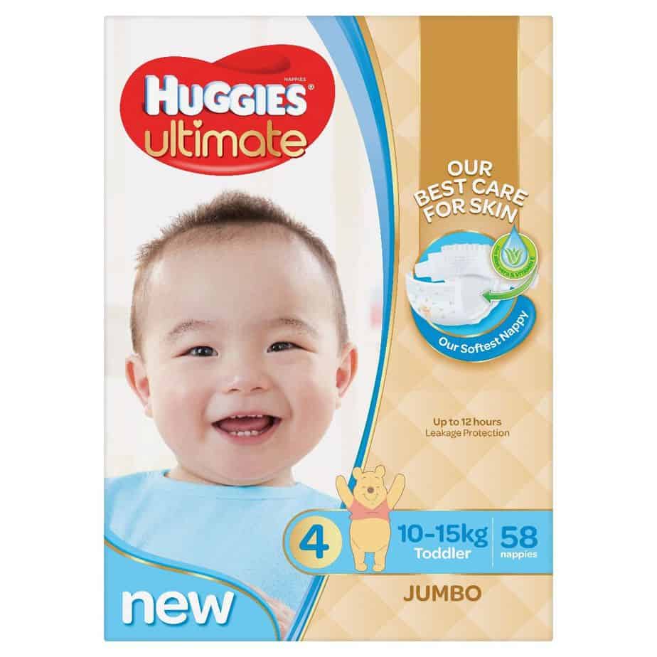Huggies Ultimate Toddler Nappies Boy Jumbo 58s-1554