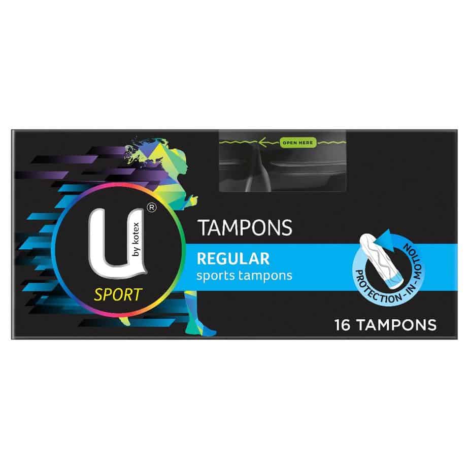 U By Kotex Sport Tampons Regular 16pk-2026