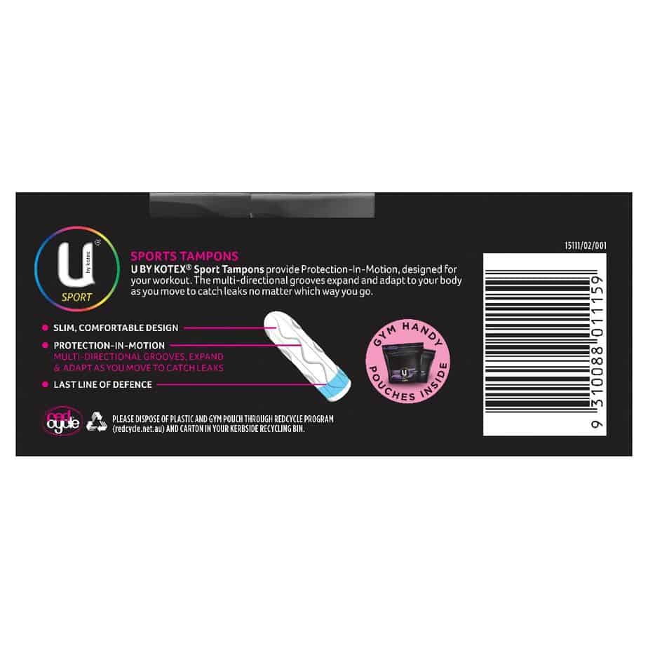 U By Kotex Sport Tampons Super 16pk-2030