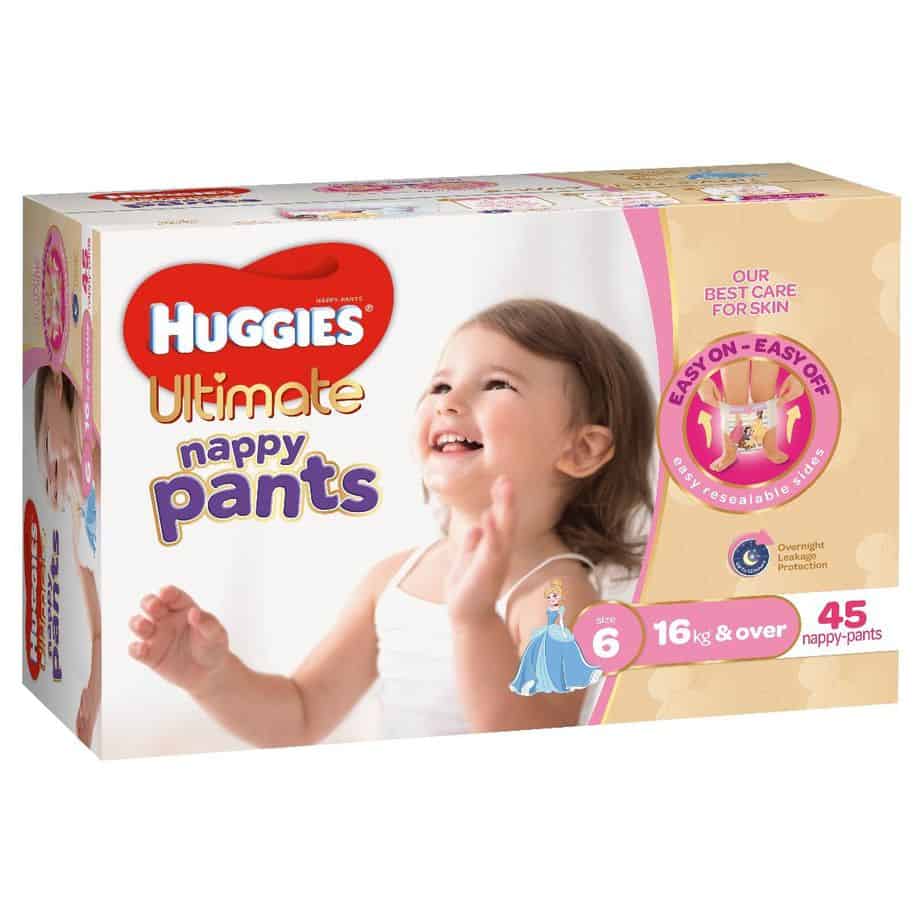 Huggies® Ultimate Nappy Pants Junior Girl 16kg+ Jumbo 45s-0