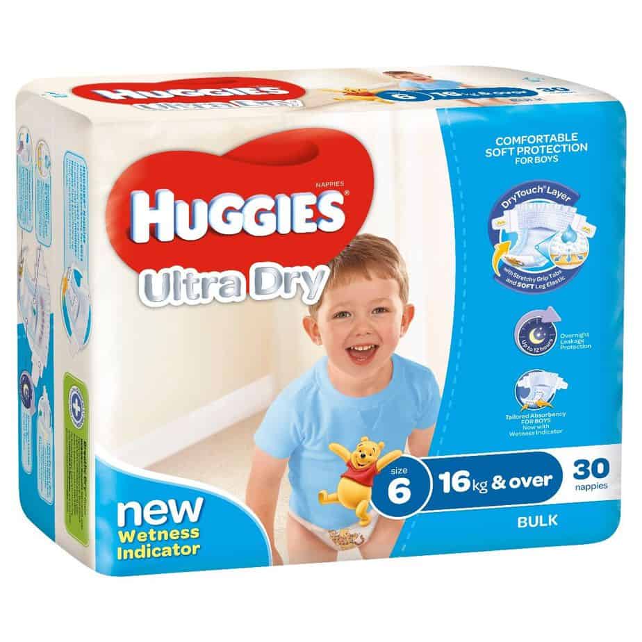 'Monster Box' Huggies® Nappies Junior Boy 16kg+ 90s-11053