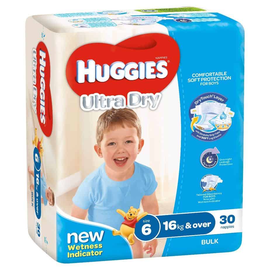 Huggies® Nappies Junior Boy 16kg+ Bulk 30s-1490