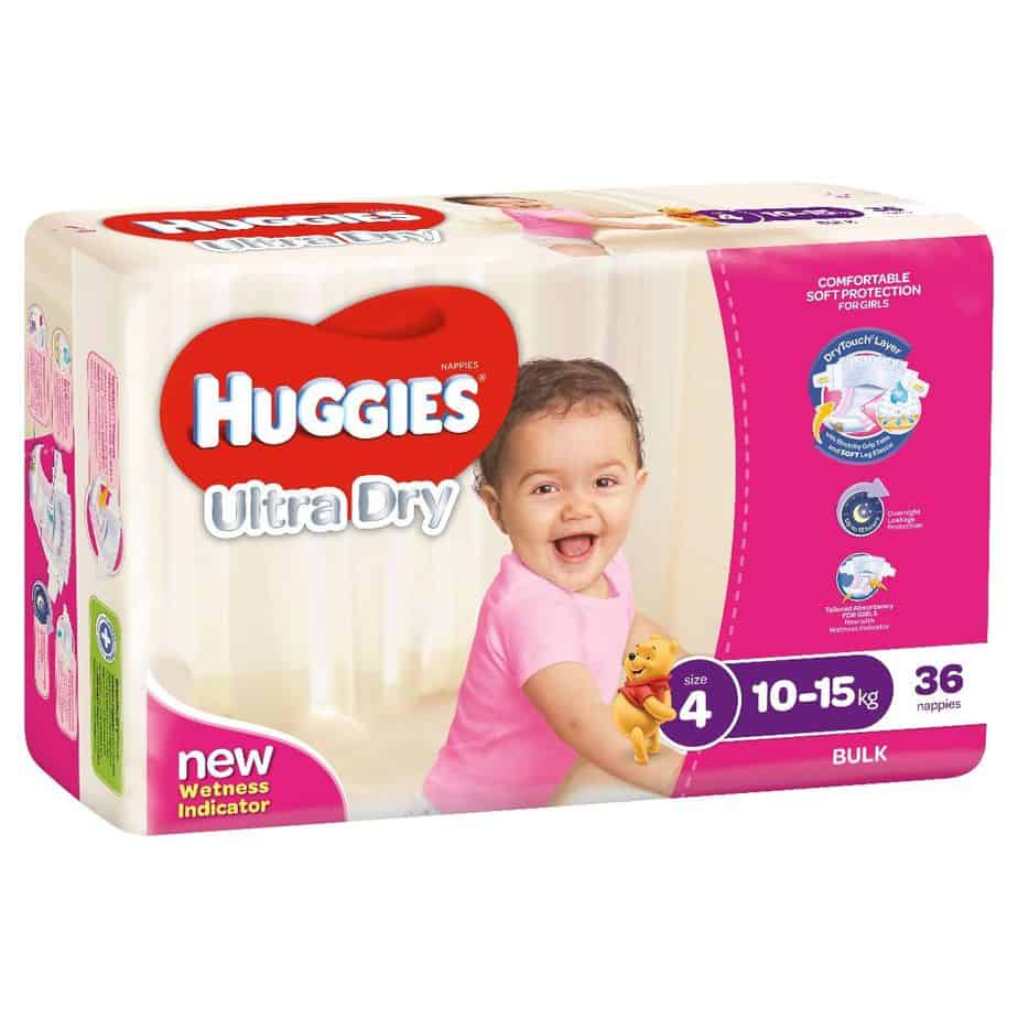 'Monster Box' Huggies® Nappies Toddler Girl 10-15kg 144s-11023